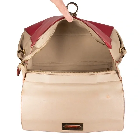 Salvatore Ferragamo Red and Orange Sofia Satchel - Picture 5 of 9